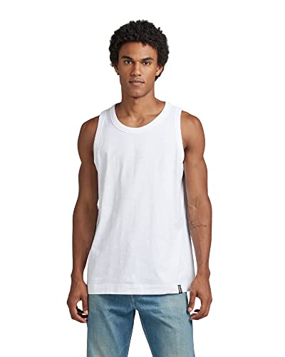 G-STAR RAW Men's Essential Loose Tank top, biała (White D23196-B255-110), XXL, biały (White D23196-b255-110), XXL