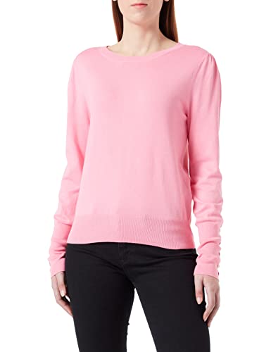 Morgan damski sweter z długim rękawem z okrągłym dekoltem, MGRIS Medium Pink TXS, Azalee, XS