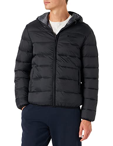 Champion Męska kurtka outdoorowa z kapturem, czarny, XXL