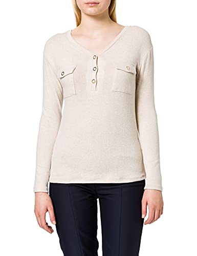 Naf Naf T-shirt damski, Beige Chine 83, XS