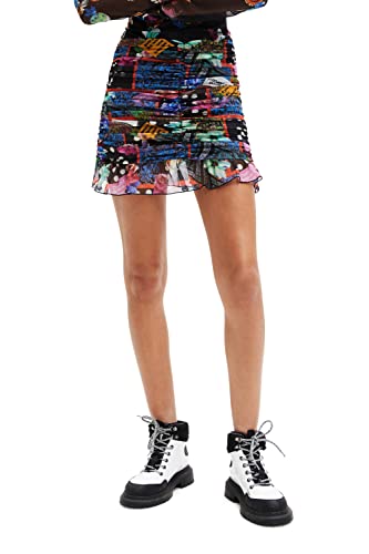 Desigual Damska spódnica, Wykończenie materiału, S
