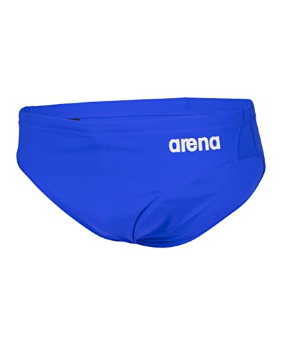 ARENA Chłopięce majtki kąpielowe Boy's Team Solid Slip, białe królewskie, 10-11 anni, biały królewski, 10-11 lat