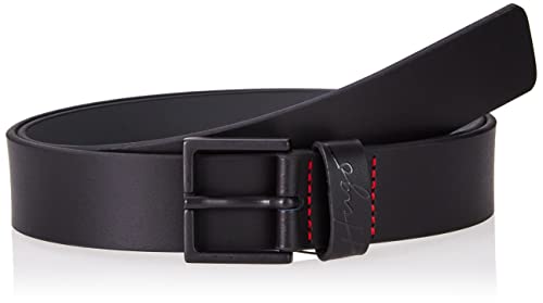 HUGO Męski pasek Giove-S-Loop_Sz30, czarny 1, 100, czarny (Black1)