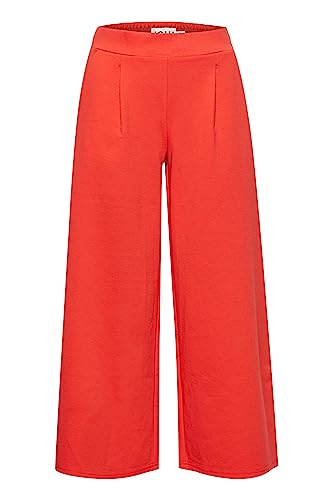 ICHI Ihkate Sus Wide Pa damskie spodnie biznesowe, Poppy Red (171664), M