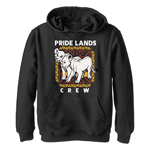 Disney Pride Lands Crew chłopięca bluza z kapturem (1 opakowanie), Czarny, S