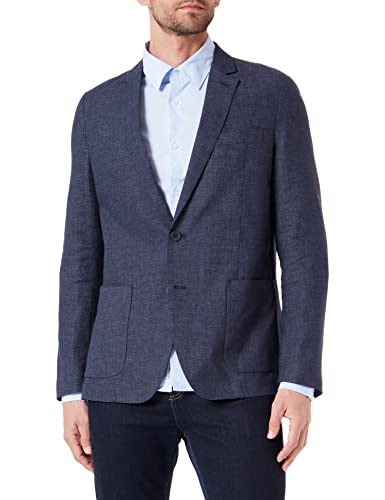 s.Oliver Męska marynarka, slim fit, niebieska, 46, niebieski, 46