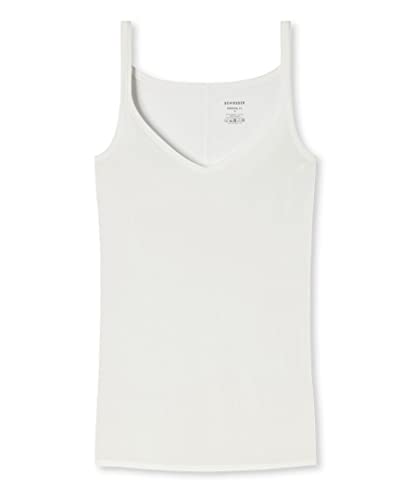 Schiesser Damski top typu spaghetti, bielizna, naturalna biel, S