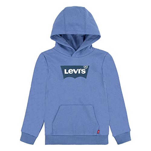 Levi's Kids Chłopięca bluza z kapturem LVB Batwing 8EE910, Colony Blue, 8 lat, Niebieski kolonijski, 8 Lat