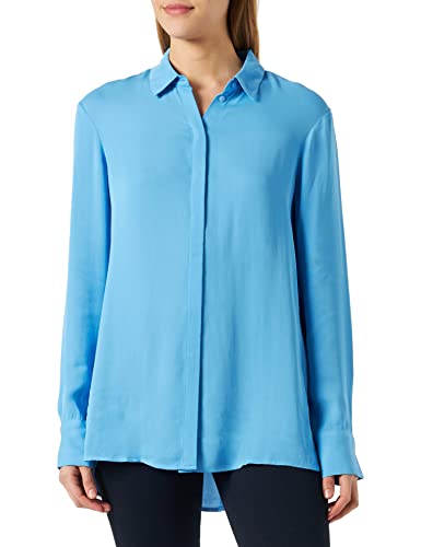 s.Oliver BLACK LABEL Damska bluzka z długim rękawem, niebieski, 40