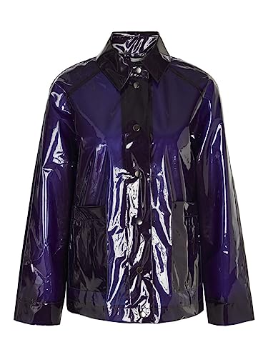 Bestseller A/S Damska kurtka przeciwdeszczowa NMSKY L/S TRANSP Raincoat NOOS Navy Blazer, L, granatowy blezer, L