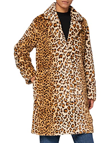 SPARKZ COPENHAGEN Damski płaszcz Rhonda Leo, Brązowy (Leopard 264), S