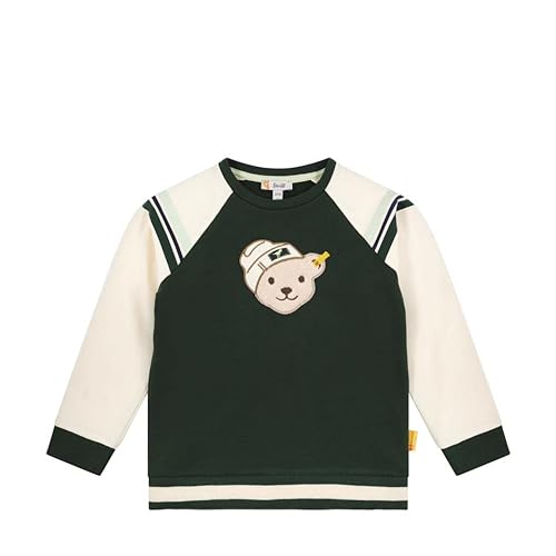 Steiff Bluza chłopięca w paski, Jungle Green, 122