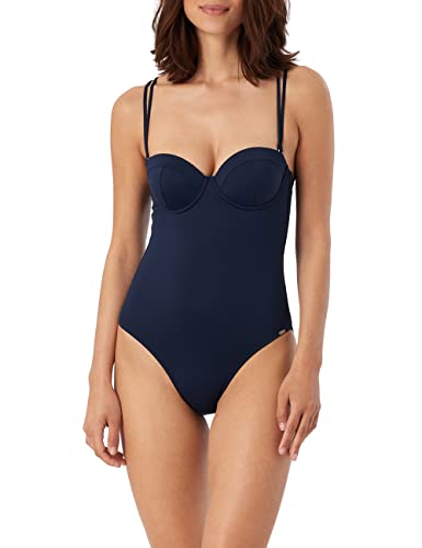 Schiesser Damski Kostium Kąpielowy, Bandeau, Granatowy, 40, Granatowy, 40-D