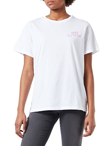 Lee Damska koszulka Seasonal Graphic Tee T-Shirt, Bright White, XS