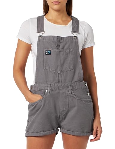 SUPERDRY Vintage Canvas Short Dungaree Damska bluza, Odzież robocza szary, 40