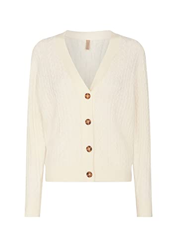 Soya Concept Sweter damski z dzianiny, Złamana biel, XL