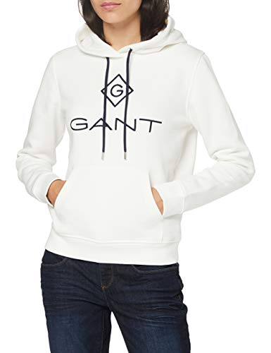 GANT Damska bluza z kapturem Lock Up Sweat Hoodie, Eggshell, XS