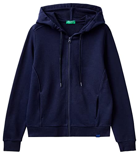 United Colors of Benetton Damska bluza z kapturem Giacca C/CAPP M/L 3J68D5009, Blu Scuro 016, XS, Blu Scuro 016, XS