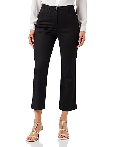Love Moschino Midi-Flare Trousers Spodnie Damskie Casual, Czarny, 40
