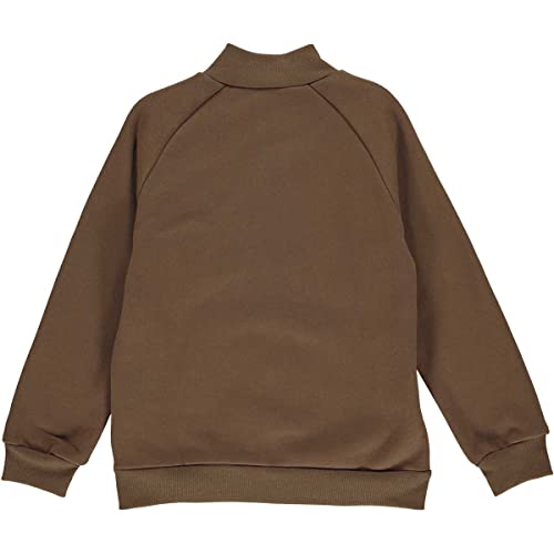 Fred's World by Green Cotton Chłopięca bluza z zamkiem błyskawicznym, Brązowy mist, 140
