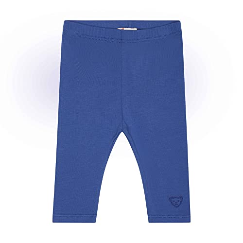 Steiff Legginsy dla niemowląt i dziewczynek, True Navy, slim fit, Granatowy (True Navy), 80 cm