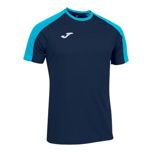 Joma Eco Championship T-shirt męski z krótkim rękawem, granatowy, turkusowy, fluorescencyjny, M
