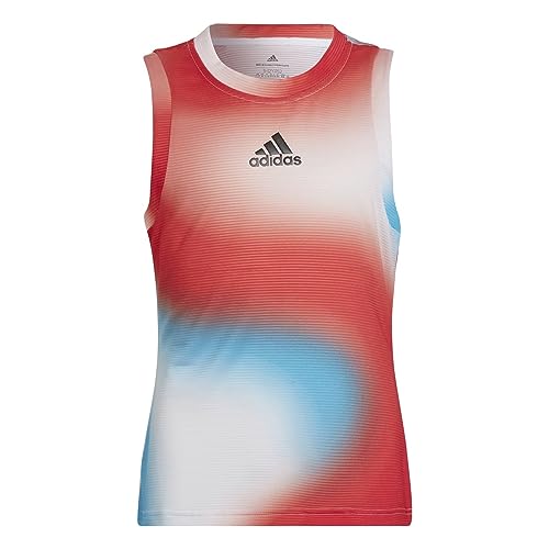 adidas Dziewczęcy G Q1 Tank Pb top, biały/Rojint/Rafcie, 8 lat
