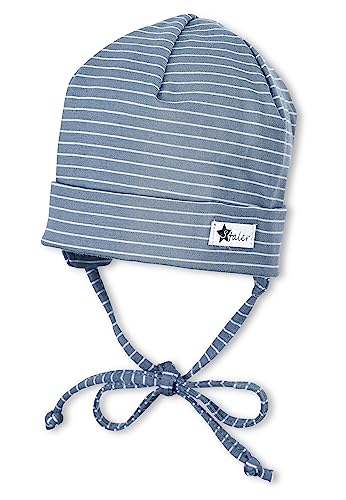 Sterntaler Czapka dziecięca Czapka Unisex-Bimbi, Niebieski (Samtblau 399), 37 (Taglia unica: 37)