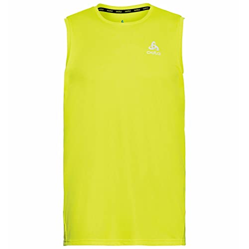 Odlo Męski tank top do biegania Essential z okrągłym dekoltem, Evening Primrose, XL