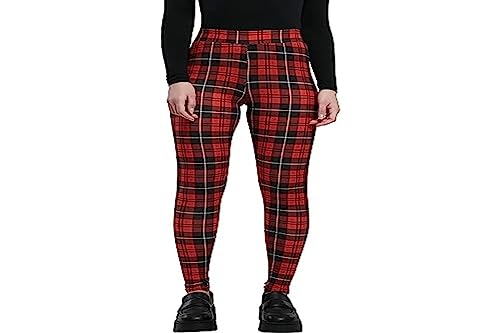 Urban Classics Legginsy damskie Soft Aop Spodnie do jogi Kobiety , Czerwone płytki. , S