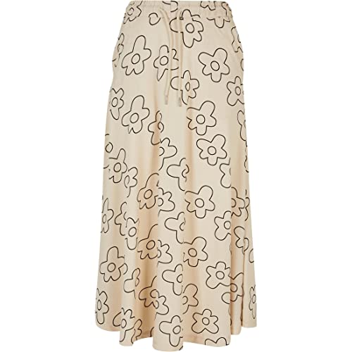Urban Classics Damska spódnica z wiskozy, długa spódnica z wiskozy, dostępna w wielu kolorach, rozmiary XS - 5XL, Kwiat trawy miękkiej, M