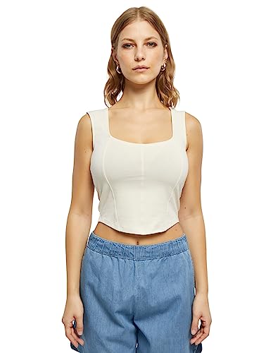 Urban Classics Damski top damski krótki gorset biały rozmiar XL, Whitesand, XL