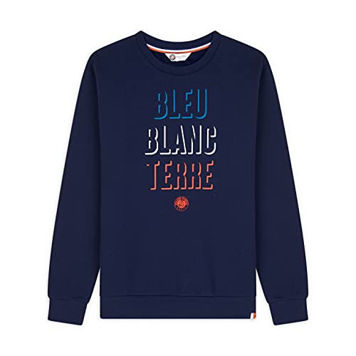 ROLAND GARROS BBT Hom Bluza męska Roland-Garros - Bluza męska Collection BBT HOM - Męski sweter Marine Blue - Wysokiej jakości męska bluza - Rozmiar M - RG20007 ROLAND GARROS Mężczyźni
