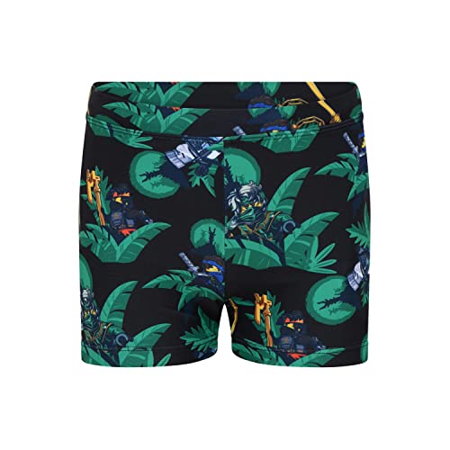 LEGO Chłopięce kąpielówki Ninjago Jungen Badehose LWAlex 318, 995 czarny, 128