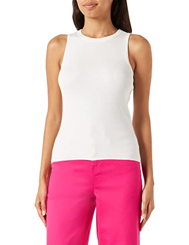 VERO MODA Damski top Vmnewsofi Sl O-Neck Ga Noos, Snow White, XL