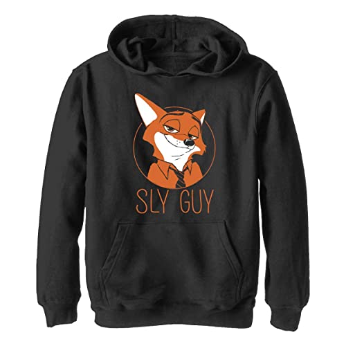 Disney Zootopia Nick Wilde Sly Guy Fox Boys bluza z kapturem, czarna, S, Schwarz, S