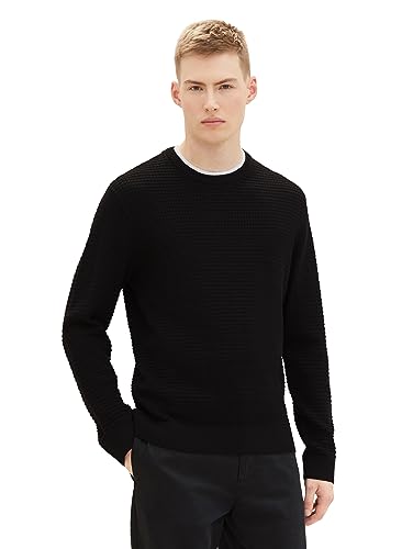 TOM TAILOR Denim sweter męski, 2999 - Black, L
