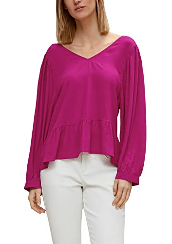 Comma Bluse Bluzka damska, 4487 Dunkelrosa, 32