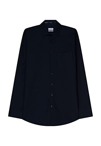 Seidensticker Męska koszula biznesowa, granatowy, 41