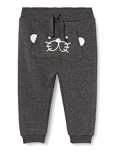 Koton Baby Boy Jogger Spodnie dresowe Słoń z nadrukiem kangaroo Pocket Drawstring, Anthracite (045)
