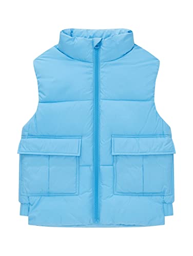 TOM TAILOR Chłopcy Kamizelka 1035070, 18395 - Rainy Sky Blue, 128-134