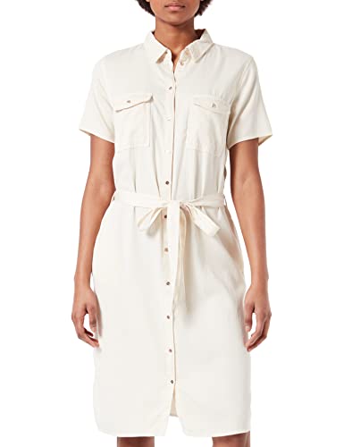 Vila Vibista S/S Shirt Dress/Su-Noos sukienka cargo, brzoza, 42