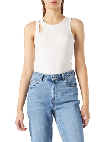 Naf Naf T-shirt damski, kość słoniowa, XL