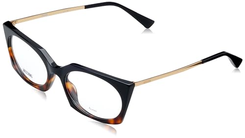 Moschino Damskie okulary przeciwsłoneczne Mos570, czarne/Havana, 54, Czarny / Havana