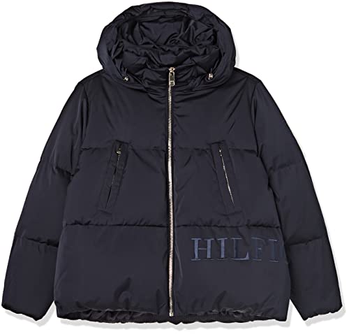 Tommy Hilfiger Damska kurtka puchowa z kapturem, pustynne niebo, XXL, Pustynne niebo, XXL