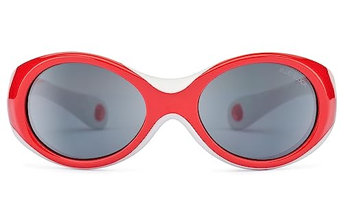 NANO Nanito Okulary Unisex dla dzieci, Czerwony/szary, 42/17