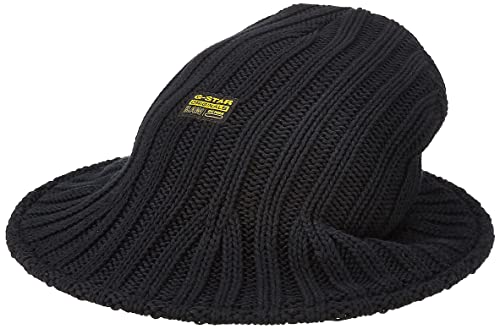 G-STAR RAW Męski płaszcz z dzianiny Brimmed hat Hat, Black (dk Black C993-6484), One Size