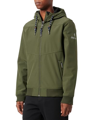 Taloon Męska kurtka softshell 61134579, ciemnooliwkowa, XL, ciemnooliwkowy, XL