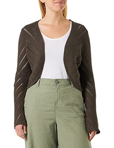 Morgan Damska kamizelka z długim rękawem MJOLIA Khaki Medium TL, Organiczny, L