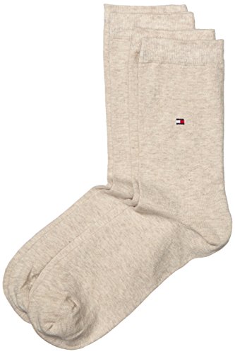 Tommy Hilfiger Damskie skarpety na co dzień, 2 sztuki, Beige Light Beige Melange, 35-38 EU
